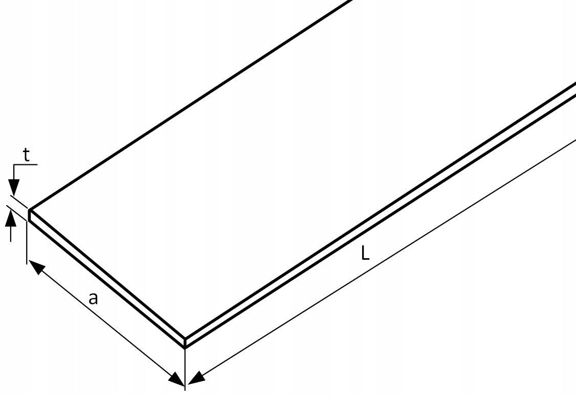 Płaskownik Stalowy 150x10mm 50cm S235 G/W Cięty na Wymiar
