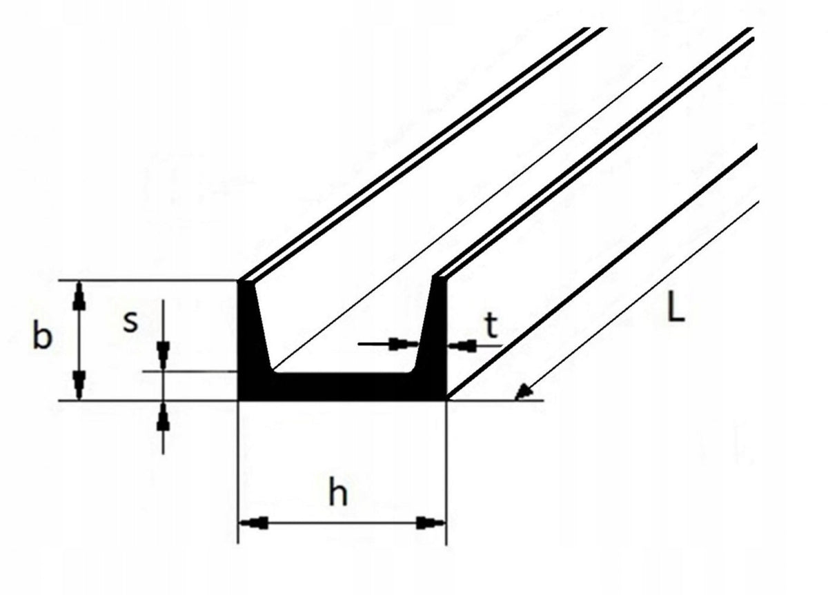 Ceownik stalowy g/w UNP 140x60x7 długość 50cm