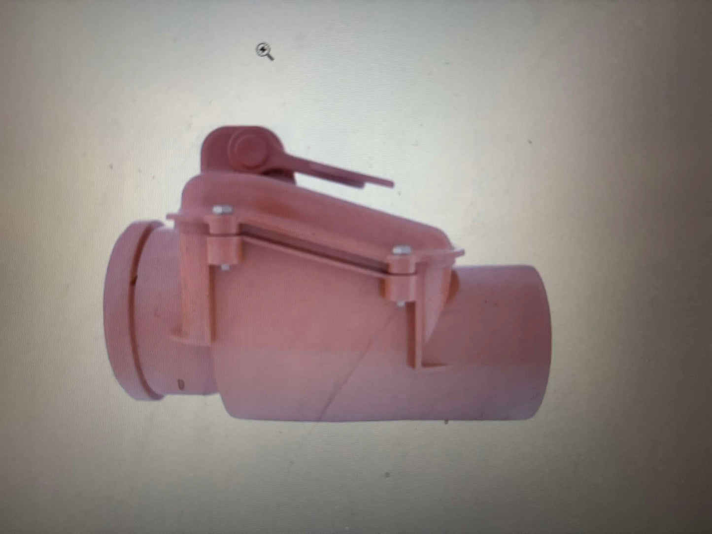 ZASUWA BURZOWA 110mm ZAWÓR ZWROTNY POMARAŃCZOWA