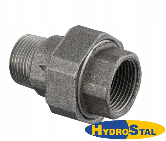 Śrubunek prosty holender czarny 6/4" 1 1/2 GW GZ