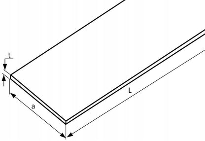 Płaskownik Stalowy 150x10mm 50cm S235 G/W Cięty na Wymiar