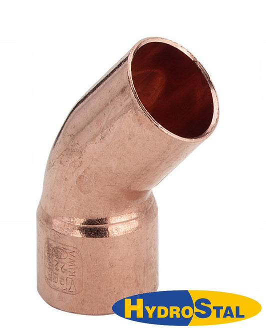 Kolano 45 stopni 28 mm CU 1K - Do lutowania