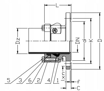 JAFAR Łącznik Rurowo-Kołnierzowy DN100 (Dz110) Żeliwo Sfero PN16