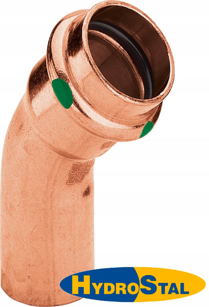 Kolano Miedziane Woda 22 mm 90 St 1k Zaprasowywane Nyplowe Kolnierzowe