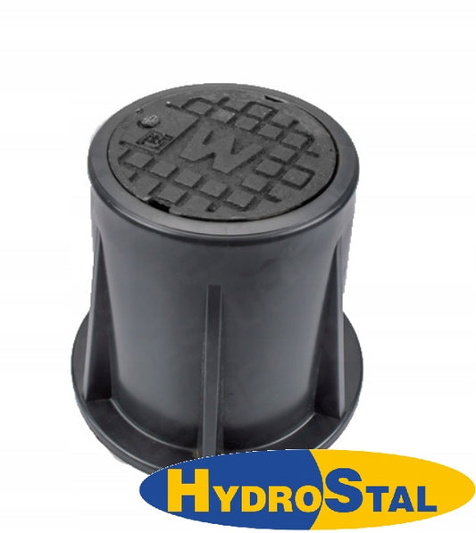 Skrzynka Uliczna Woda H150 D100 Wieko Żeliwo Korpus PE
