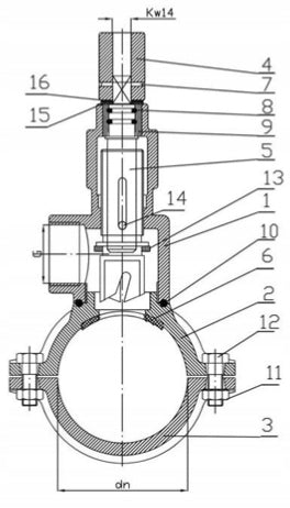 Nawiertka DN160/32 Żeliwo 1 1/4 cala PN10