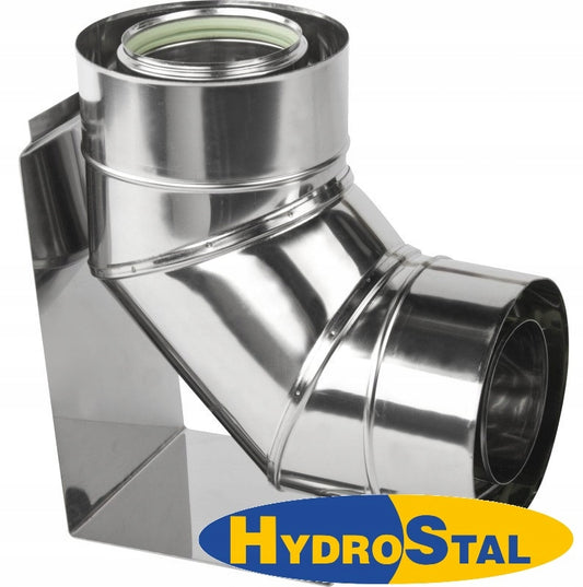 kolano kwasoodporne turbo fi80/125mm 90stopni z podstawą
