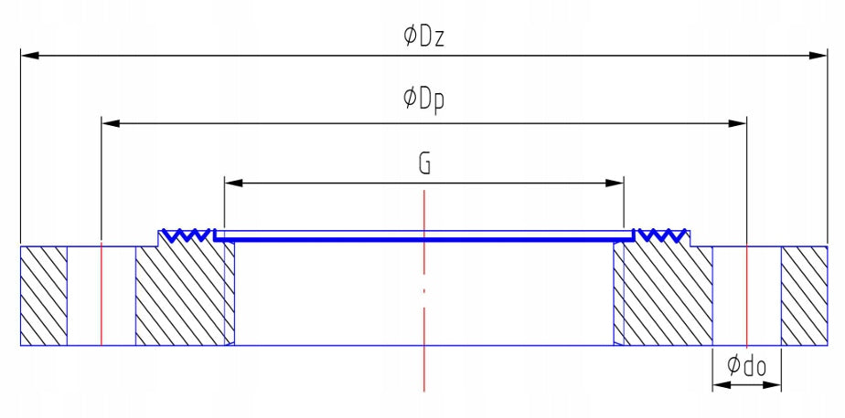 Kołnierz żeliwny gwintowany GW DN80 x 1 1/2