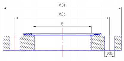 Kołnierz żeliwny gwintowany GW DN80 x 1 1/2