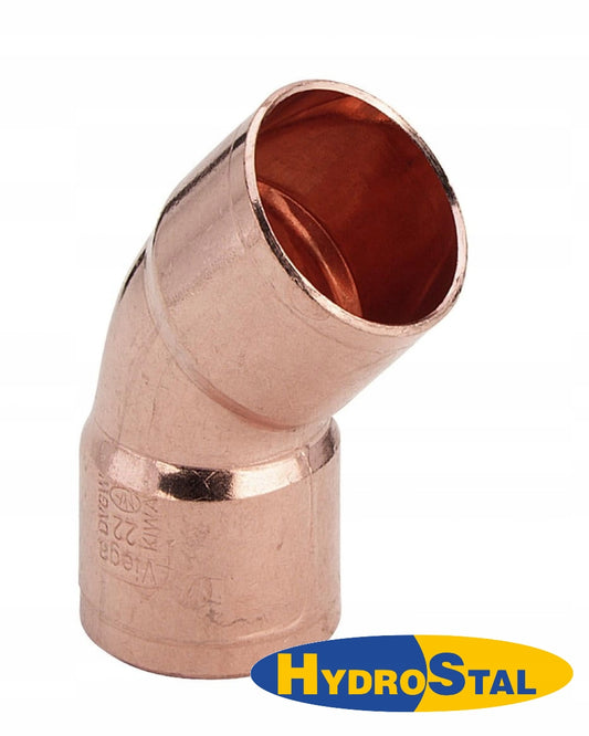 Kolano 45 stopni 28 mm CU 2K - Do lutowania