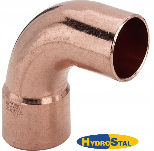 Kolano 90 stopni 22 mm CU 1K - Do lutowania