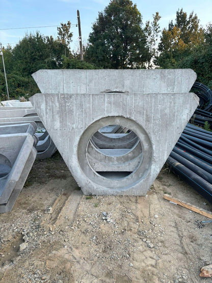 ścianka skośna fi 1000,przyczółek betonowy fi 1000
