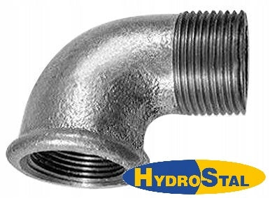 Kolano Ocynkowane 6/4 cal DN40 Łącznik 90 st. Gwint WZ nr 7