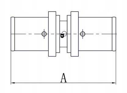 Złączka zaprasowywana 25 x 20 mm PEX mosiądz DIAMOND