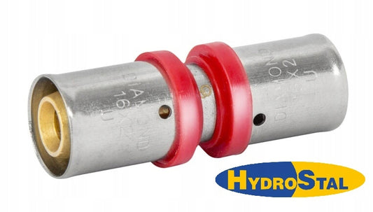 łącznik zaprasowywany 25x25 mm PEX mosiądz DIAMOND