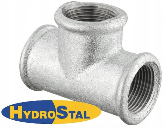 Trójnik ocynkowany 2 cale hydrauliczny żeliwny solidny GW