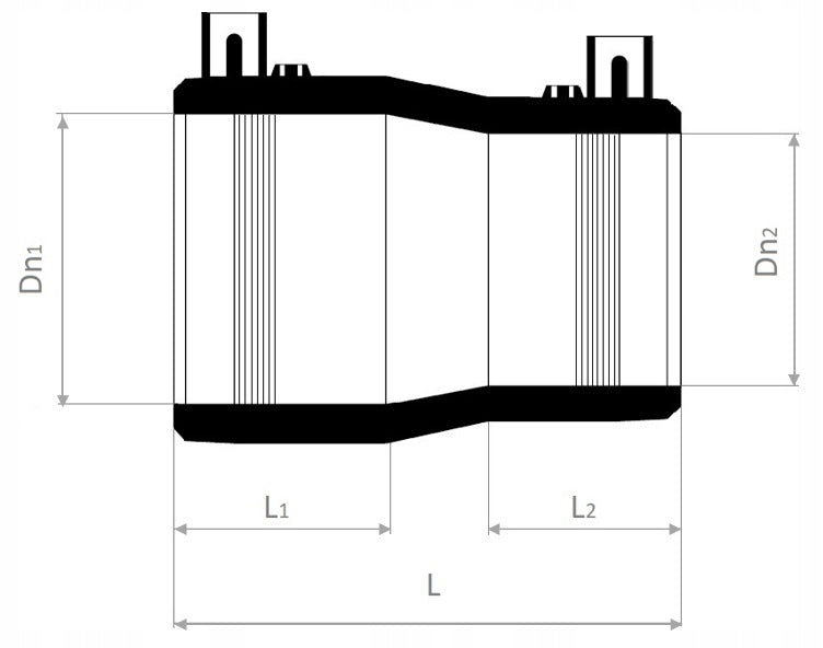 Redukcja Elektrooporowa RE 50/40 DN50/40 PE 100 SDR 11