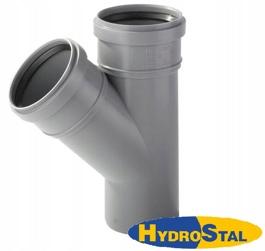 Trójnik 75 mm 67 st do rur kanalizacyjnych wewnętrzny