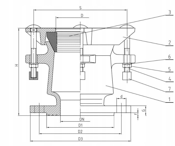 Łącznik RK DN100 Żeliwo Sfero ZAKR 108-131 mm