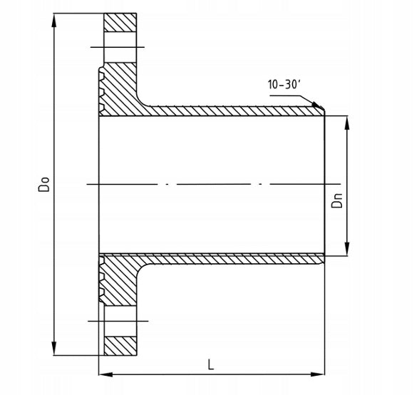króciec FW DN110x100 żeliwo szare