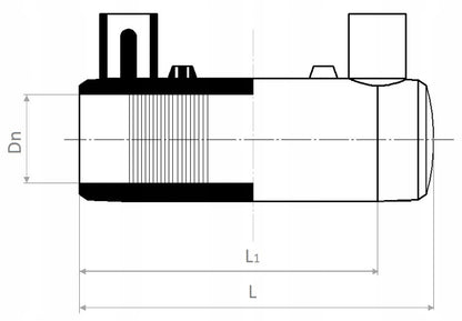 Zaślepka Elektrooporowa PE 100 DN 63 SDR 11 16 bar WODA GAZ