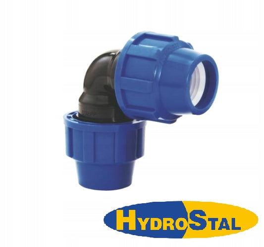Kolano PE Skręcane 50 mm 90 stopni PN16 PP Wodociągowe