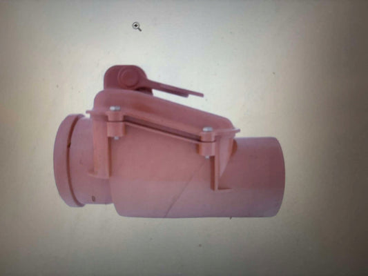 ZASUWA BURZOWA 110mm ZAWÓR ZWROTNY POMARAŃCZOWA